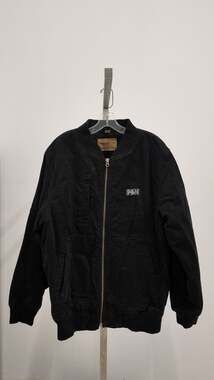 Vintage Swingster Tough and Durable Workwear Bomber Jacket - Black (Size L)